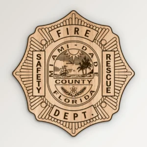 Miami Dade Florida Fire Department Badge SVG Vector911