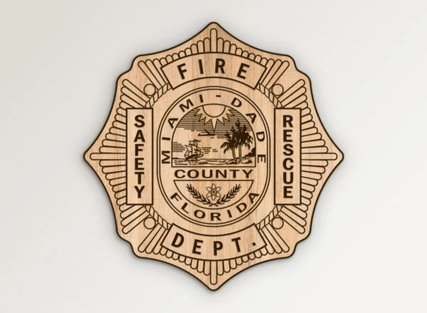 Miami Dade Florida Fire Department Badge SVG Vector911