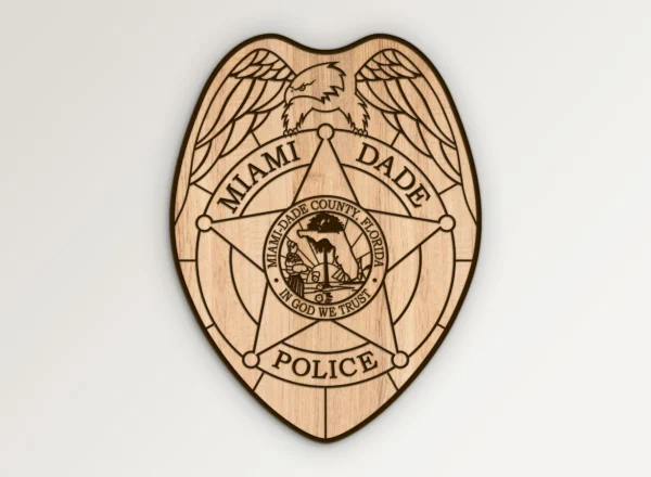 Miami Dade County Florida Police Badge SVG Vector911