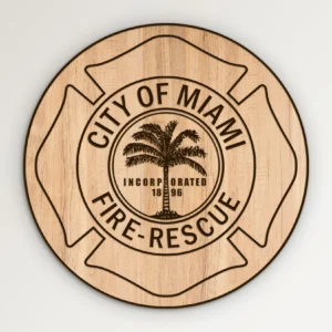 Miami Florida Fire Rescue Emblem SVG Vector911