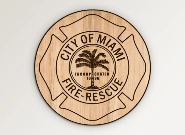 Miami Florida Fire Rescue Emblem SVG Vector911