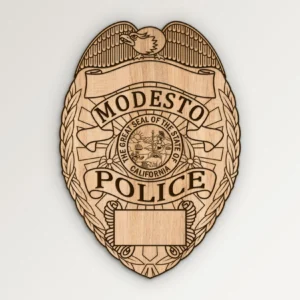 Modesto California Police Badge SVG Vector911