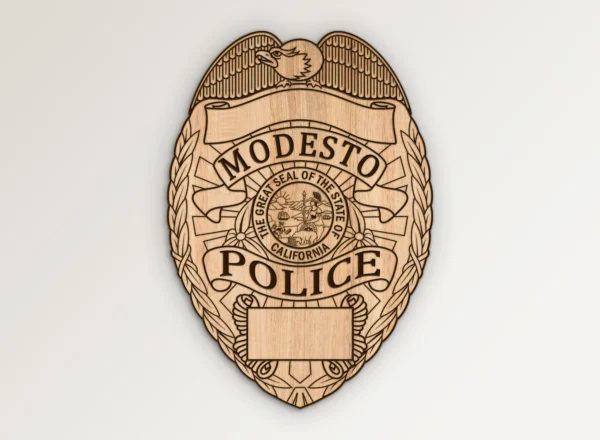 Modesto California Police Badge SVG Vector911