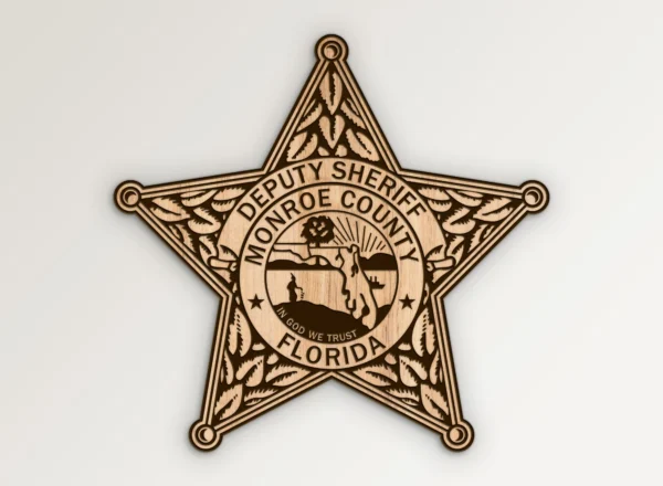 Monroe County Florida Sheriffs Office Deputy Badge SVG Vector911