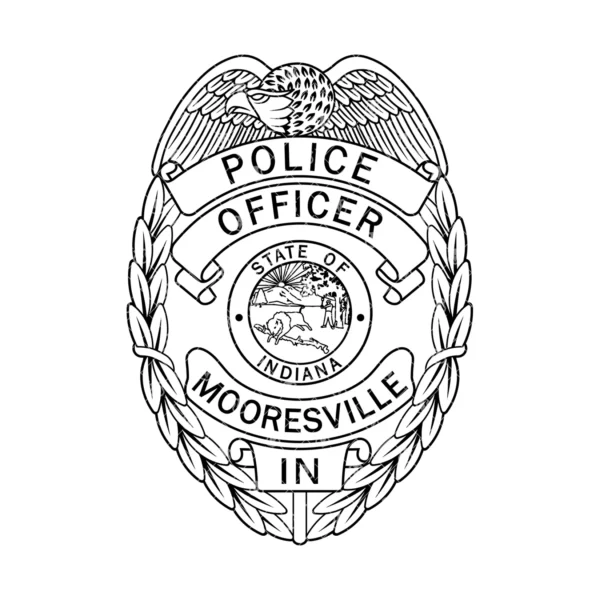 Mooresville Indiana Police Officer Badge - Image 2