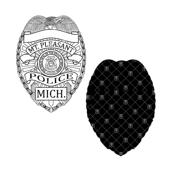 Mt Pleasant Michigan Police Badge - Image 3