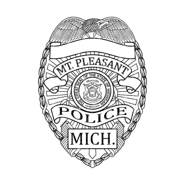 Mt Pleasant Michigan Police Badge - Image 2