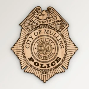 City of Mullins South Carolina Police Badge SVG Vector911