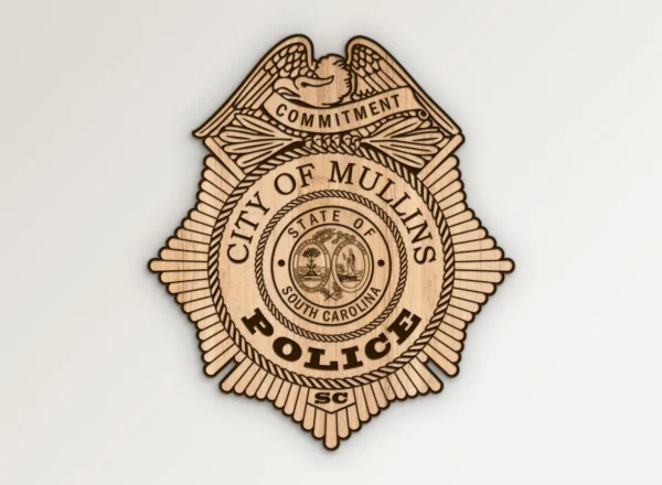 City of Mullins South Carolina Police Badge SVG Vector911