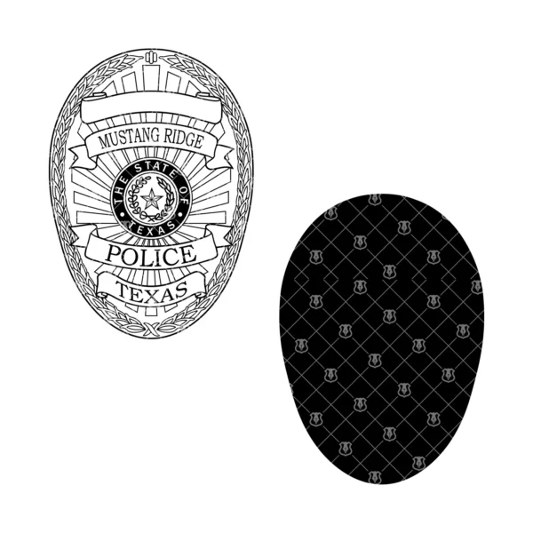 Mustang Ridge Texas Police Badge - Image 3