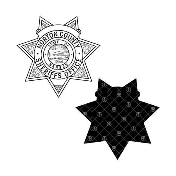 Norton County Kansas Sheriffs Office Badge - Image 3