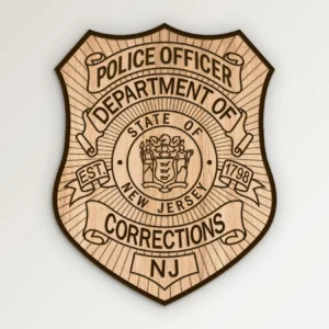 New Jersey Department of Corrections Police Officer Badge SVG Vector911