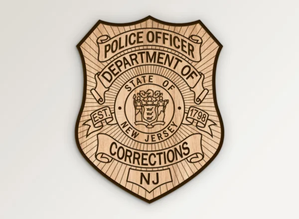 New Jersey Department of Corrections Police Officer Badge SVG Vector911