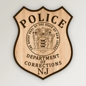 New Jersey Department Corrections Patch SVG Vector911