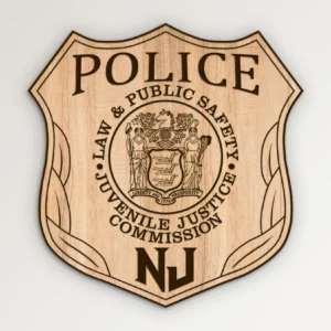 New Jersey Juvenile Justice Police Badge SVG Vector911