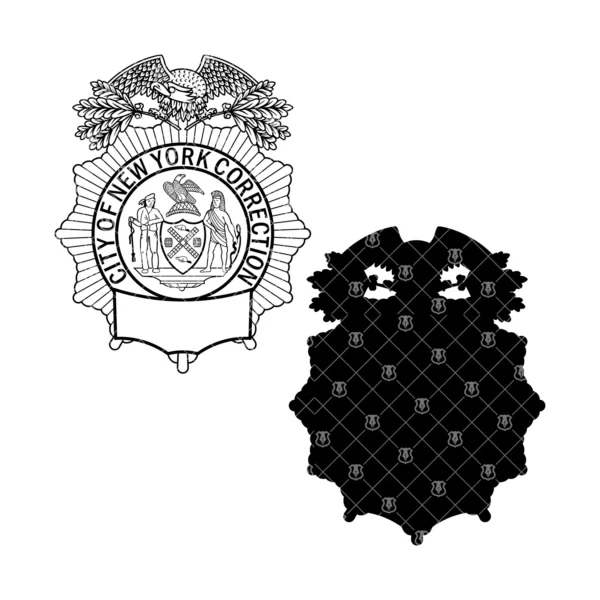 City of New York Corrections Badge - Image 3