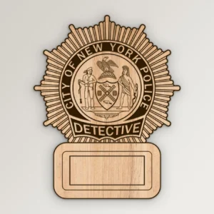 New York City Police NYPD Detective Badge SVG Vector911