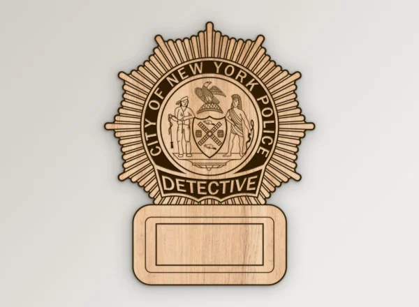 New York City Police NYPD Detective Badge SVG Vector911