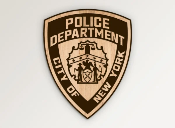 New York City Police NYPD Patch SVG Vector911