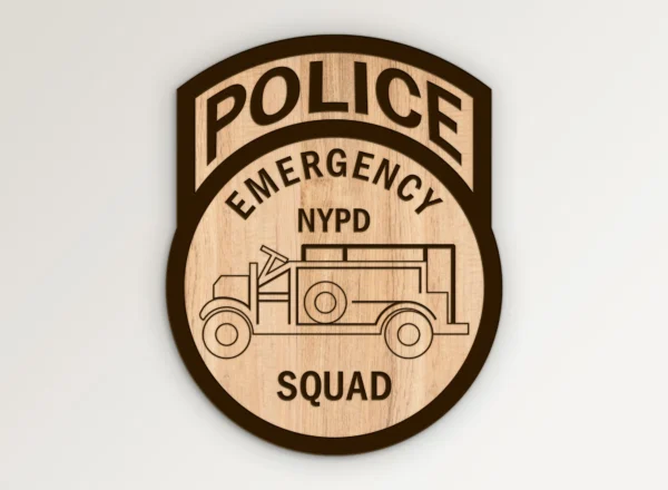 New York Police NYPD Emergency Services Unit ESU Squat Emblem SVG Vector911