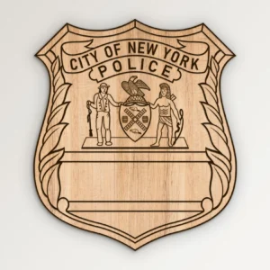 New York City Police NYPD Officer Badge SVG Vector911