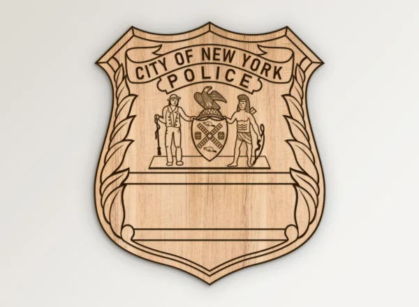 New York City Police NYPD Officer Badge SVG Vector911