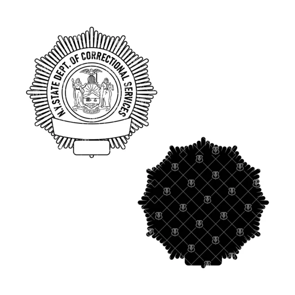 New York State Correctional Services Badge - Image 3