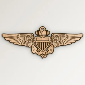 Navy USN Naval Aircrew Aviator Wings Pin SVG Vector911