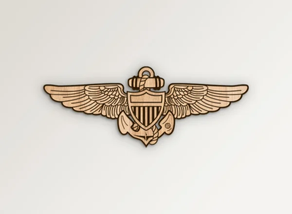 Navy USN Naval Aircrew Aviator Wings Pin SVG Vector911