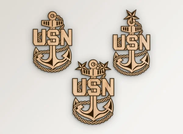 Navy USN Chief Anchors Bundle SVG Vector911