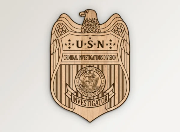 Navy USN Criminal Investigations Division CID Investigator Badge SVG Vector911