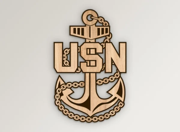 USN Navy Chief Fouled Anchor SVG Vector911