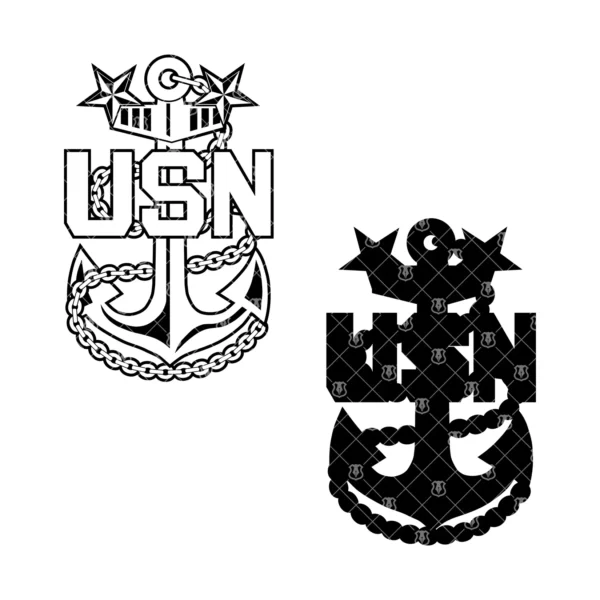 Navy Master Chief E9 Fouled Anchor Insignia - Image 3