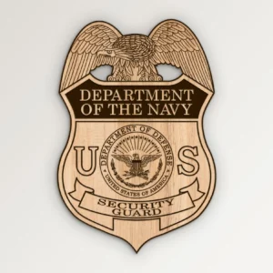 Department of Navy USN Security Guard Badge SVG Vector911