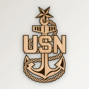 Navy USN Senior Chief E8 Fouled Anchor SVG Vector911