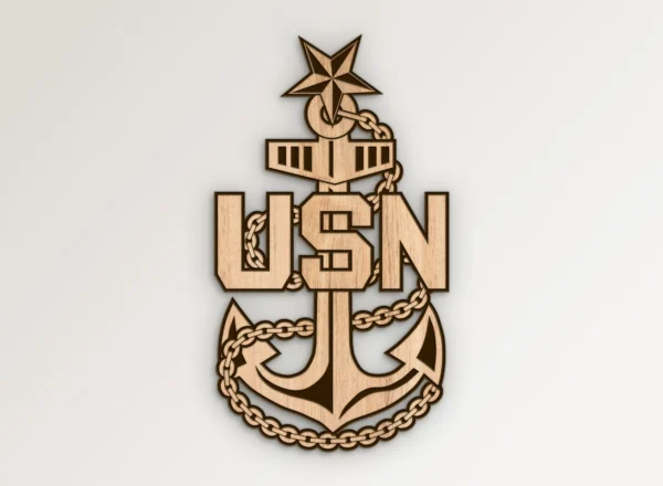 Navy USN Senior Chief E8 Fouled Anchor SVG Vector911