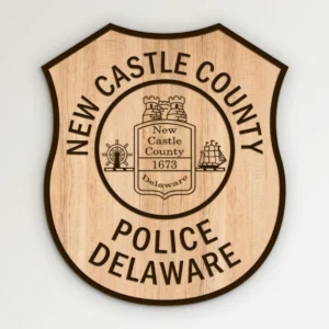 New Castle County Delaware Police Patch SVG Vector911