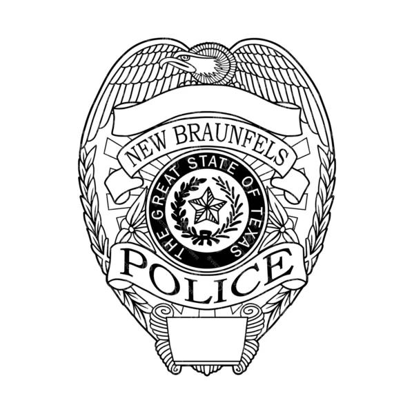 New Braunfels Texas Police Badge - Image 2