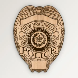 New Braunfels Texas Police Badge SVG Vector911