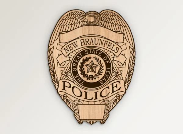 New Braunfels Texas Police Badge SVG Vector911