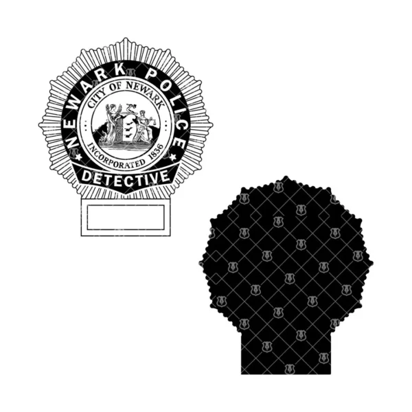 Newark New Jersey Police Detective Badge - Image 3