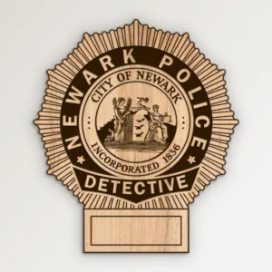 Newark New Jersey Police Detective Badge SVG Vector911