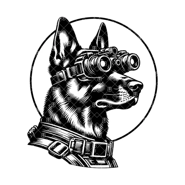 Police K9 Night Vision Graphic - Image 2