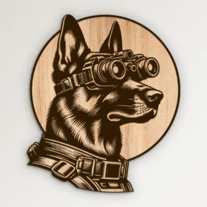 Police K9 Night Vision Goggles Graphic SVG Vector911