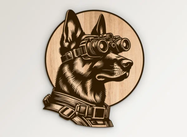 Police K9 Night Vision Goggles Graphic SVG Vector911