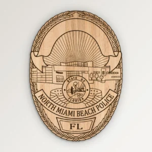 North Miami Beach Florida Police badge SVG Vector911