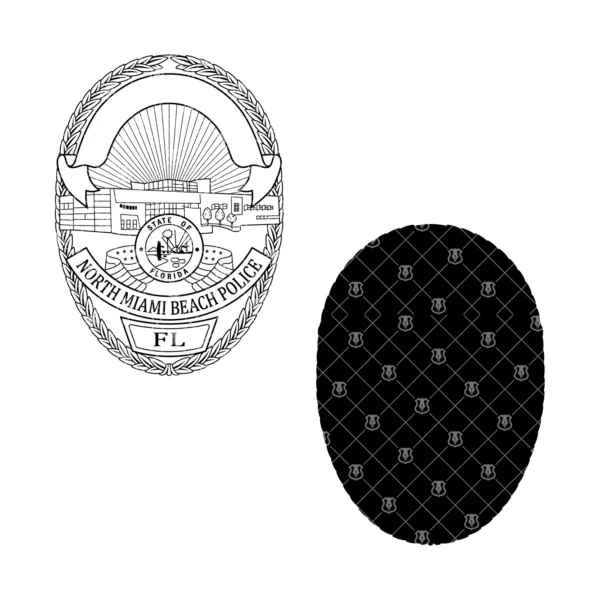 North Miami Beach Florida Police Badge - Image 3