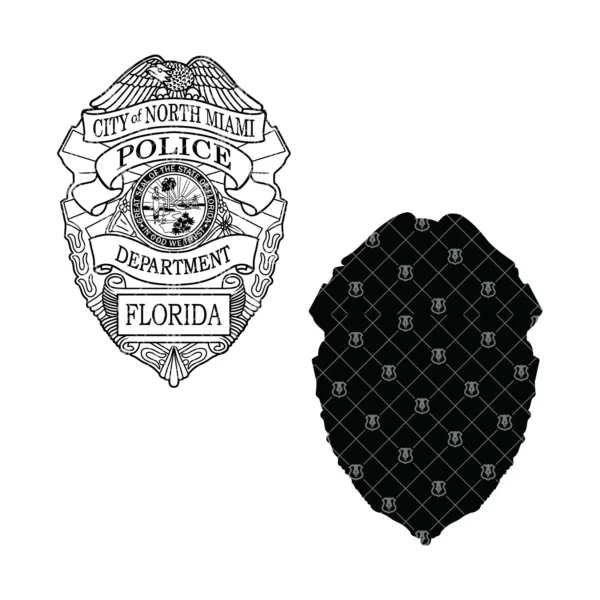 North Miami Florida Police Badge - Image 3