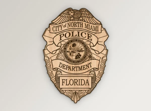 North Miami FL Police Badge SVG Vector911