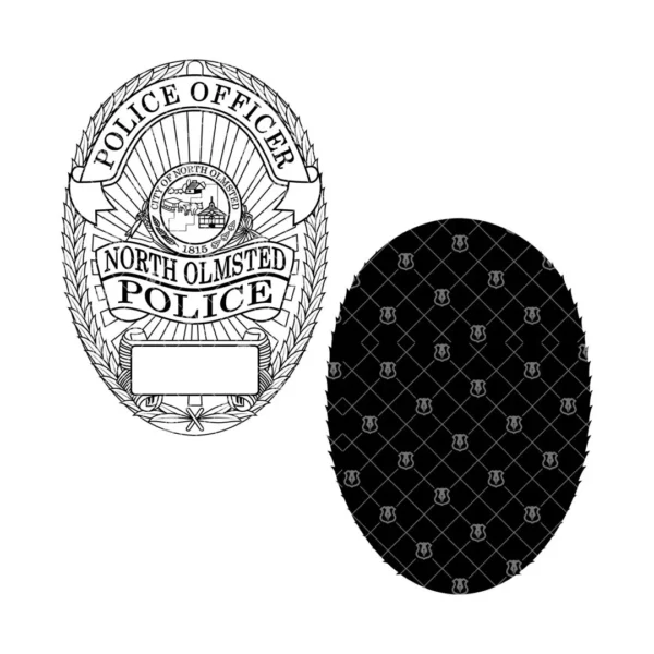 North Olmsted Ohio Police Officer Badge - Image 3